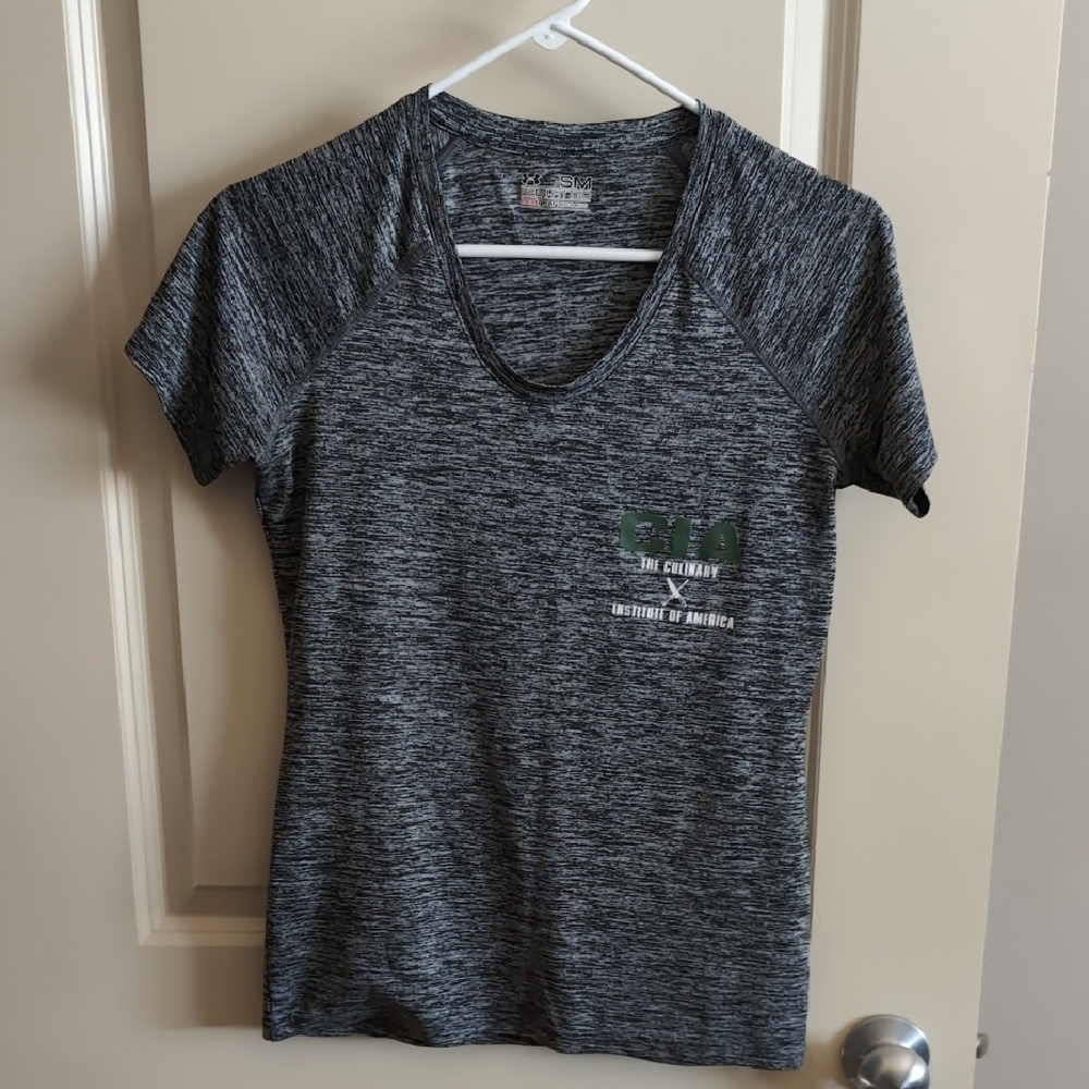 CIA x Underarmour collab Gray Athletic Top